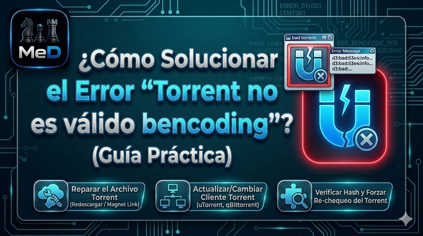 Cómo Solucionar el Error "Torrent no es válido bencoding"